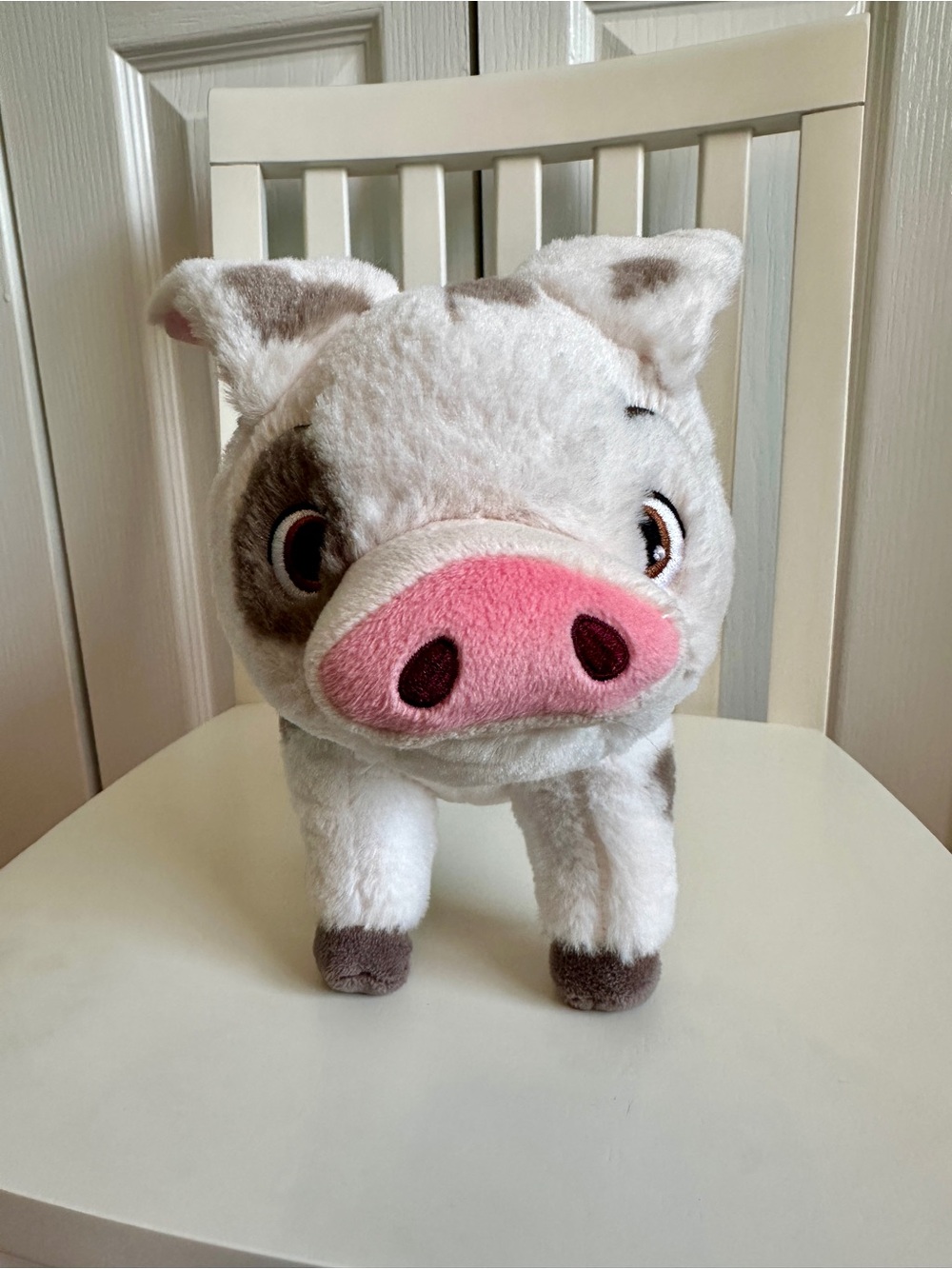 Disney Moaña Pua Cream and Brown Spotted Plush Pig